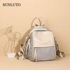 SUNLUTO Women's Backpack, Cute and Stylish, Small, 10 Pockets, Large Capacity, Fits a 9.7-inch iPad, Mini Bag, Waterproof, Lightweight, Oxford + PU