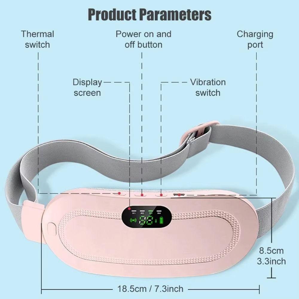 3 Level Temperature Smart Menstrual Heating Pad LED Display Women Belly Warmer  Home Use