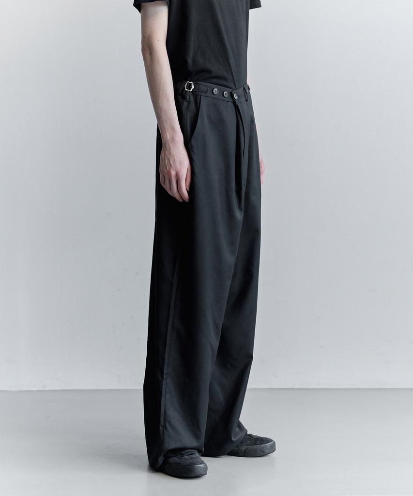 KIRYU Wrap Slacks_Black