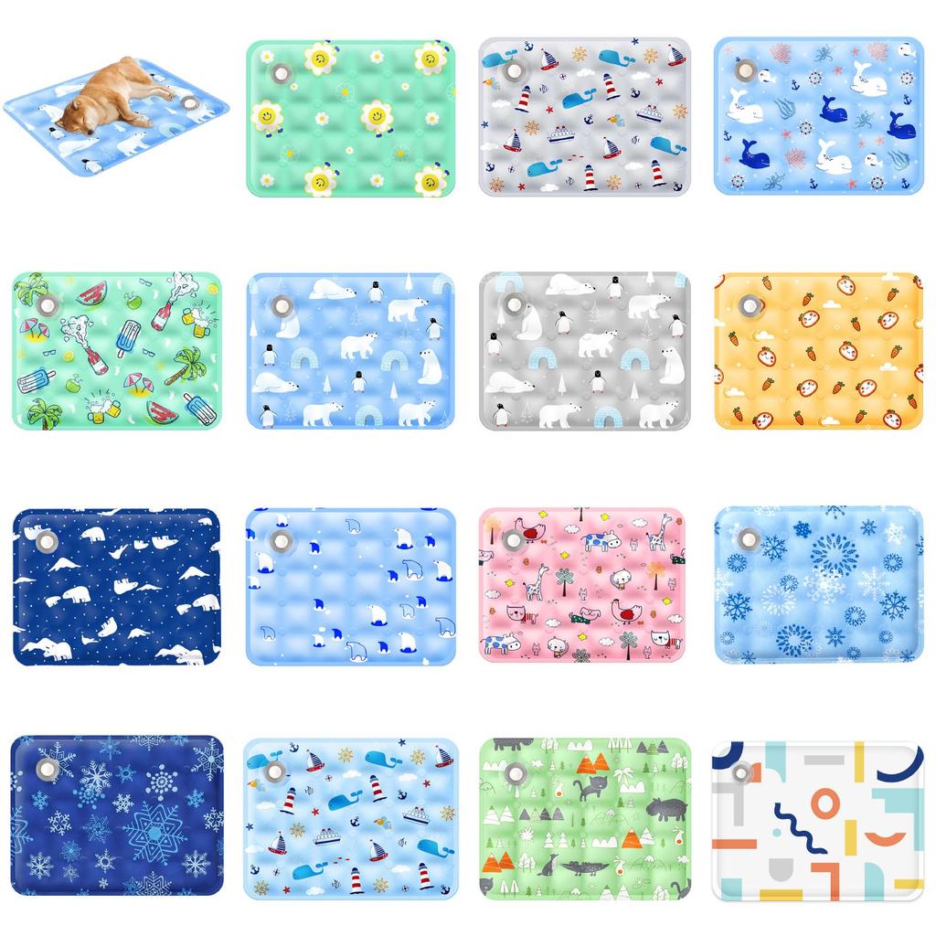 Dog Ice Cooling Mat Pvc Water Ice Pad For Summer Pets Keep Cool And Hydrated