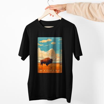 Wyoming Premium Unisex T Shirt  Exclusive Design