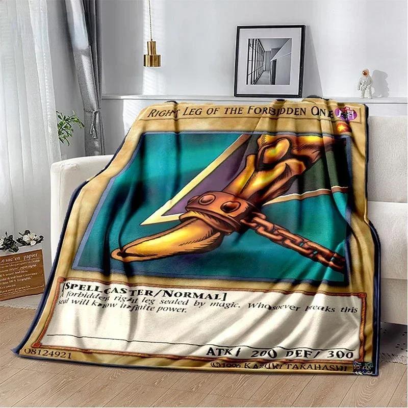 Anime Yu Gi Oh karciany koc do rzucania niebieskie oczy biały smok Anime Cartoon miękki pluszowy koc sypialnia narzuta Home Decor