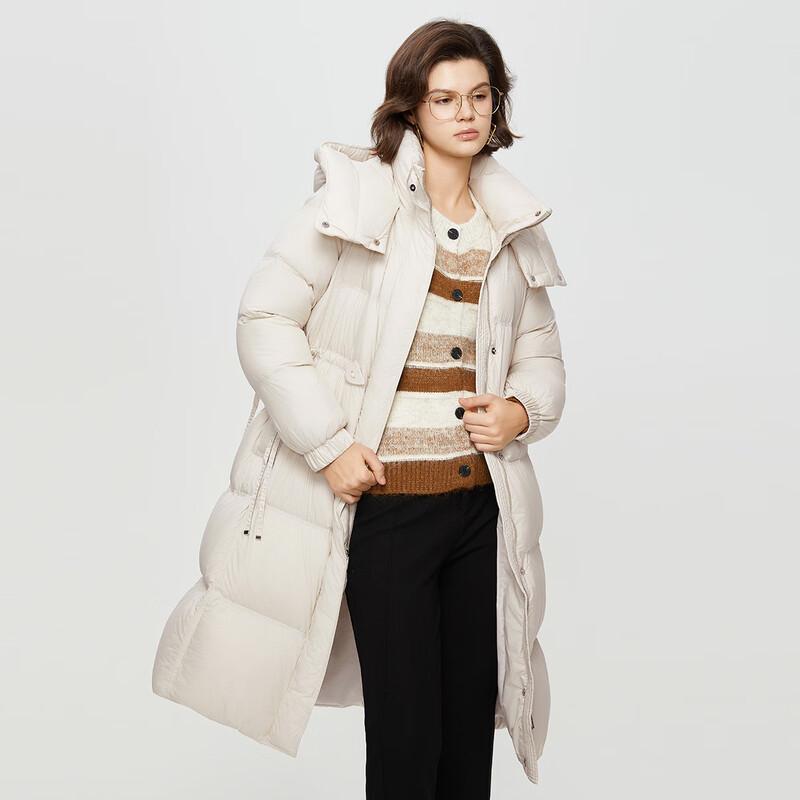 Women's Mid-Length Hooded Down Jacket