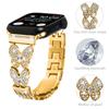 Luxury Stainless Steel Watch Strap Unique Butterfly Diamond for Apple Watch Band 8/9/10 Ultra Metal Woman I Watch Strap