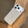 Aplicável à capa de telemóvel Apple 17promax laço com glitter iphone16pro transparente super popular explosão 15 única bonita senso avançado 14