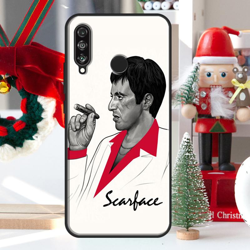 Scarface Tony Montana Film For Huawei Nova 7i 8i 11i 12i 12s Y73 Y70 Y90 Y60 Y72 Y61 Y91 9 10 SE P30 Pro P40 Lite Case