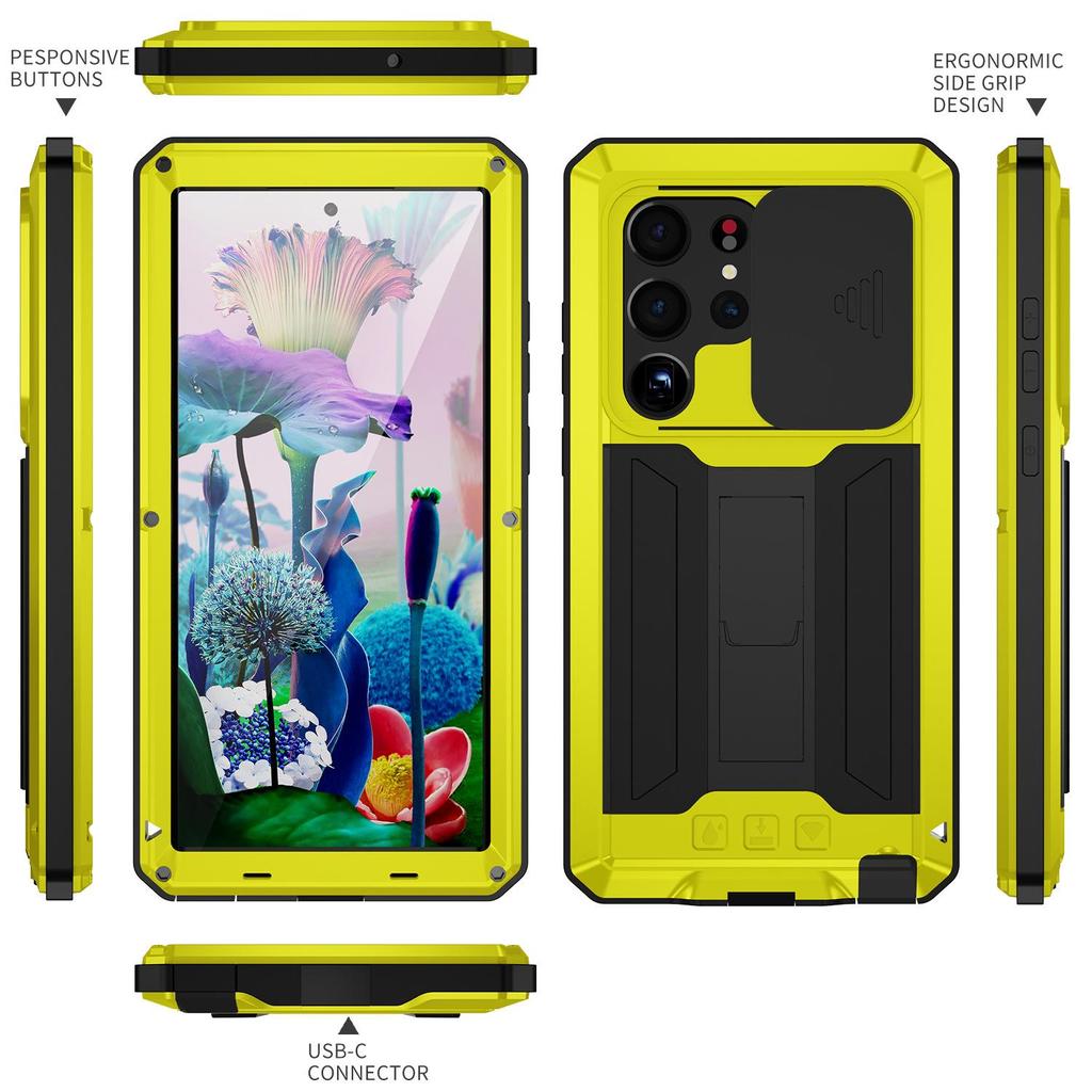 נרתיק לטלפון נייד אירופאי ואמריקאי Samsung S24/S22 נגד נפילה - כיסוי מגן מסיליקון.