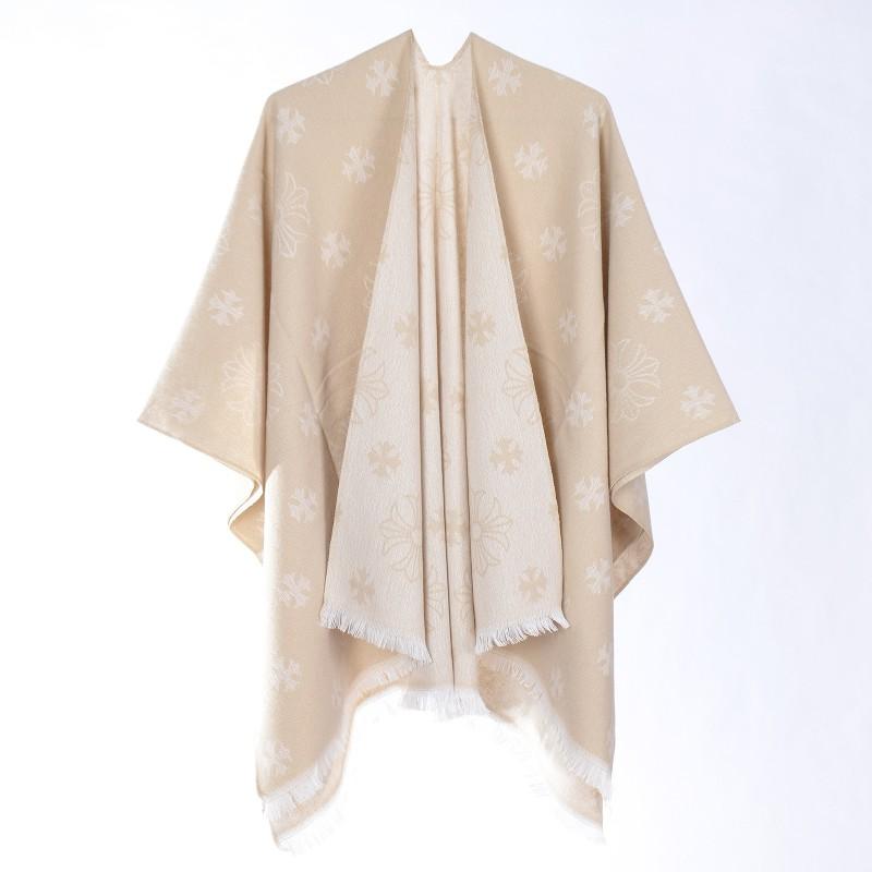 2026 Winter Scarf Cloak Faux Cashmere Warm Versatile Shawl Women Travel Photo Shoot