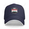 Multifunction Iraq Flag Shield Sandwich Baseball Cap Unisex Sports Casual Caps Golf Hat Fishing Outdoors
