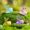 50Pcs Resin Luminous Snail Resin Figurines Diy Ornament Accessories For Home Micro Fairy Garden Landscape Decor For Home Deco