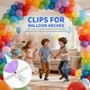 15pcs Transparent Balloon Arch Clips with Metal Spring Large Clamps For Birthday Decoration Accessories