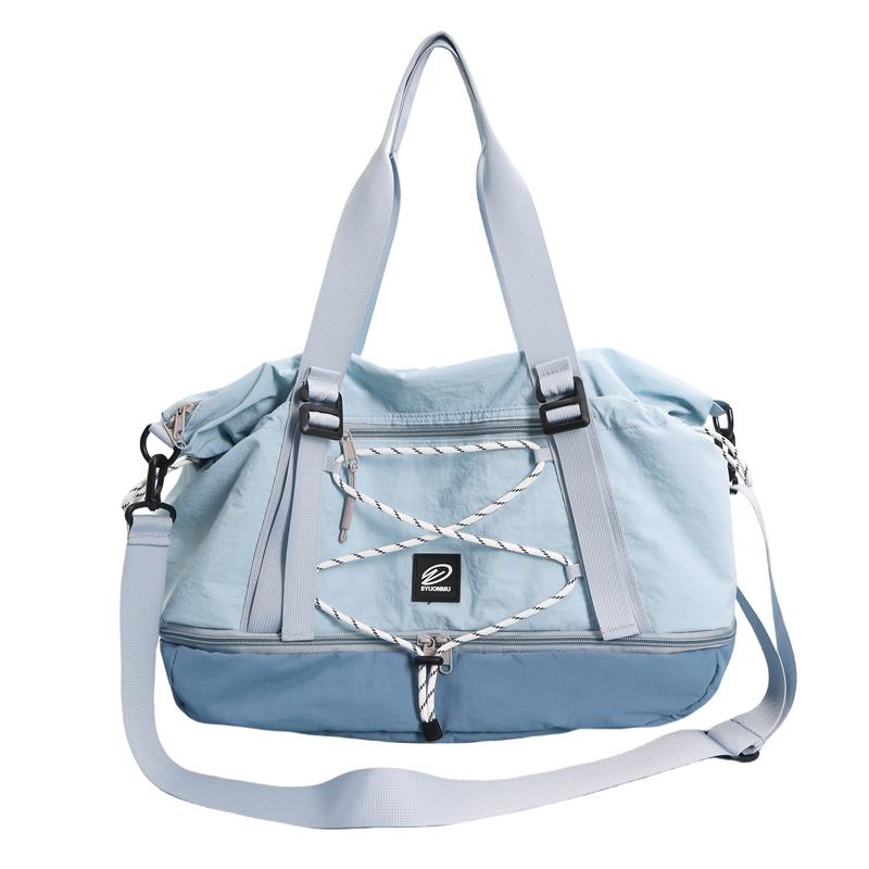 Shoulder Bag Nylon Water-Repellent Travel Bag with Separation Shoes Bags Fitness Bag