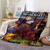 World of Warcraft Art Blanket Flannel Blanket A World of Magic and Limitless Adventure Soft Comfortable Home Travel Blanket