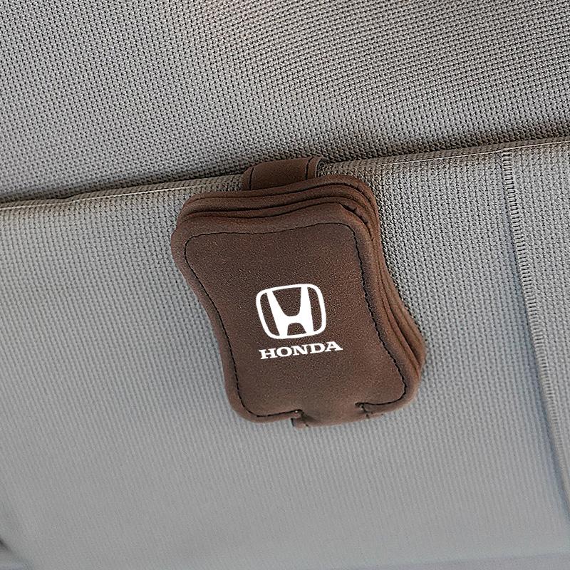 Car Sun Visor Glasses Clip Sunglasses Eyewear Storage Holder For Honda Civic Accord Fit CRV Jazz Odyssey Insight Legend HRV City EB1