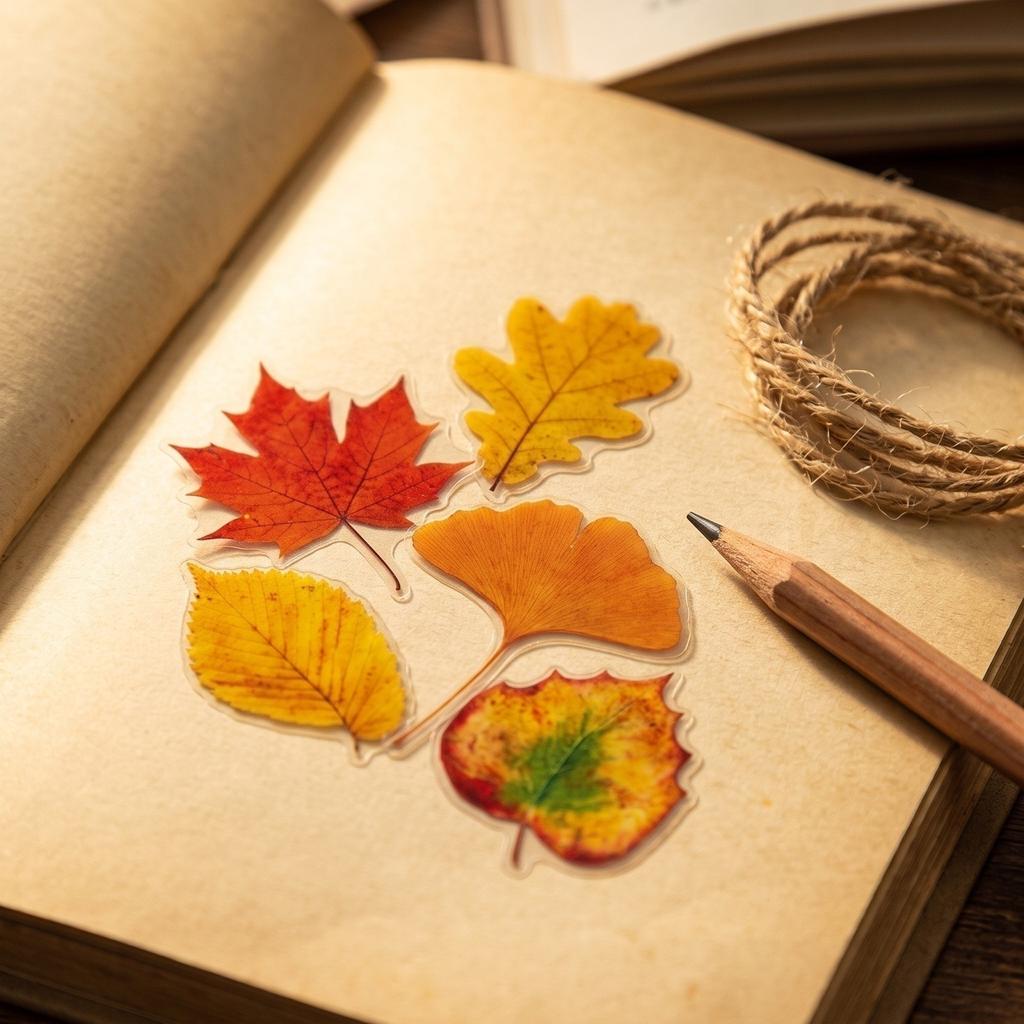 50 Pcs Nature Scenery Sticker Set for Journaling and Scrapbooking