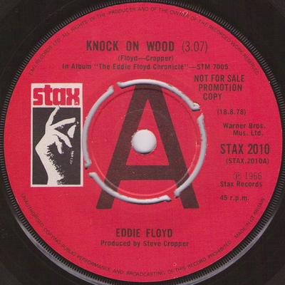 7inch Record EDDIE FLOYD - Knock On Wood STAX2010PROMO Stax 1978 UK Soul/Funk Used