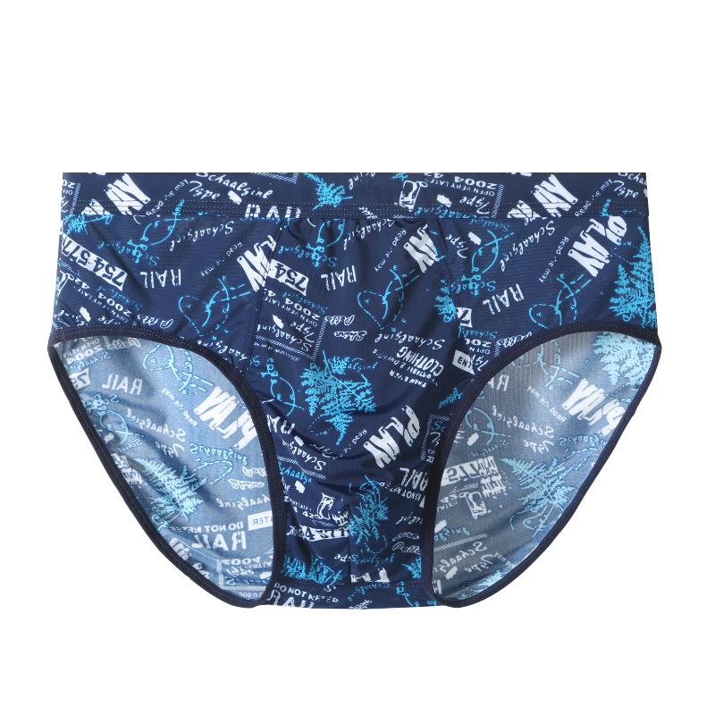 Eisseide Dreiecksunterwäsche Ultradünn Sommer Kühl Atmungsaktiv Locker Übergröße Herrenunterwäsche