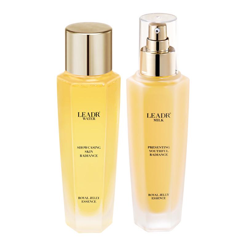 Göttin Schönheit Gelée Royale Essenz Set: Hydratisierend, Feuchtigkeitsspendend, Aufhellend, Straffend, Anti-Falten Wasser & Lotion.