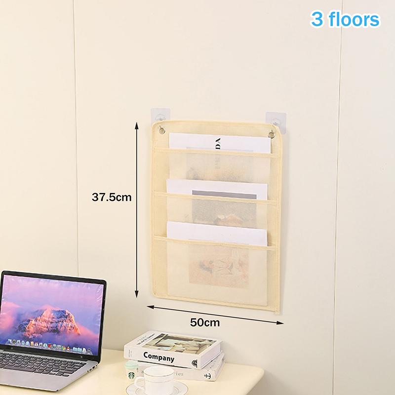 Document Hanging Storage Bag Oxford Cloth Storage Pocket Chart Hanging File Folding Holder Cascading Fabric Organizer For Office