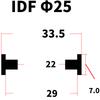 38 51 63 76 89 102mm Hygienische EPDM VMQ Dichtungsprofil für IDF-Verschraubung Hombrew