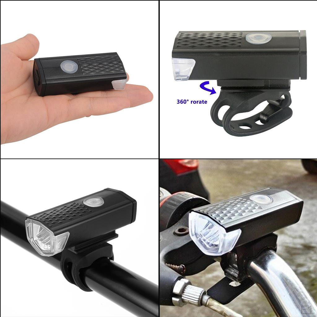Light USB Rechargeable Flashlight Waterproof LED Lamp for Cycling