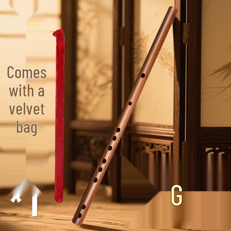 Flûte en bambou pour débutants style ancien, Flûte traversière en clé F/G pour adultes et étudiants