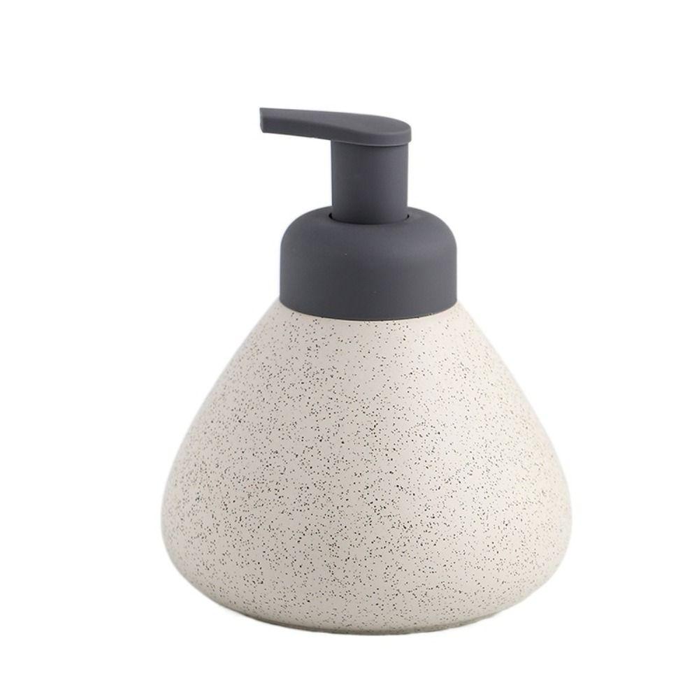 Speckled Matte Foaming Liquid Soap Dispenser Ceramic Foamer Sparkling Bottle  Hotel