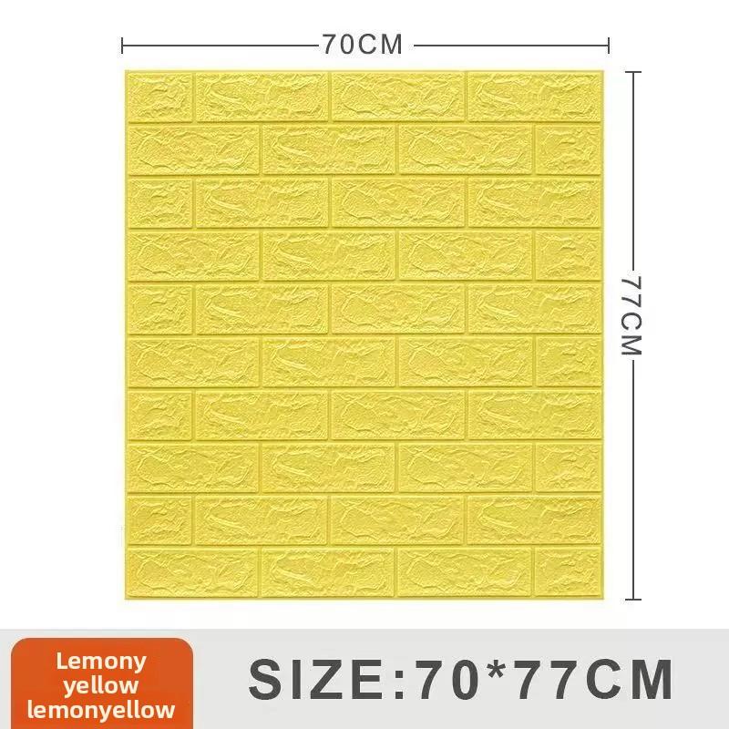 3D Tile Brick Wall Sticker Self-adhesive Waterproof Foam Wallpaper 10 Pcs 35x30cm