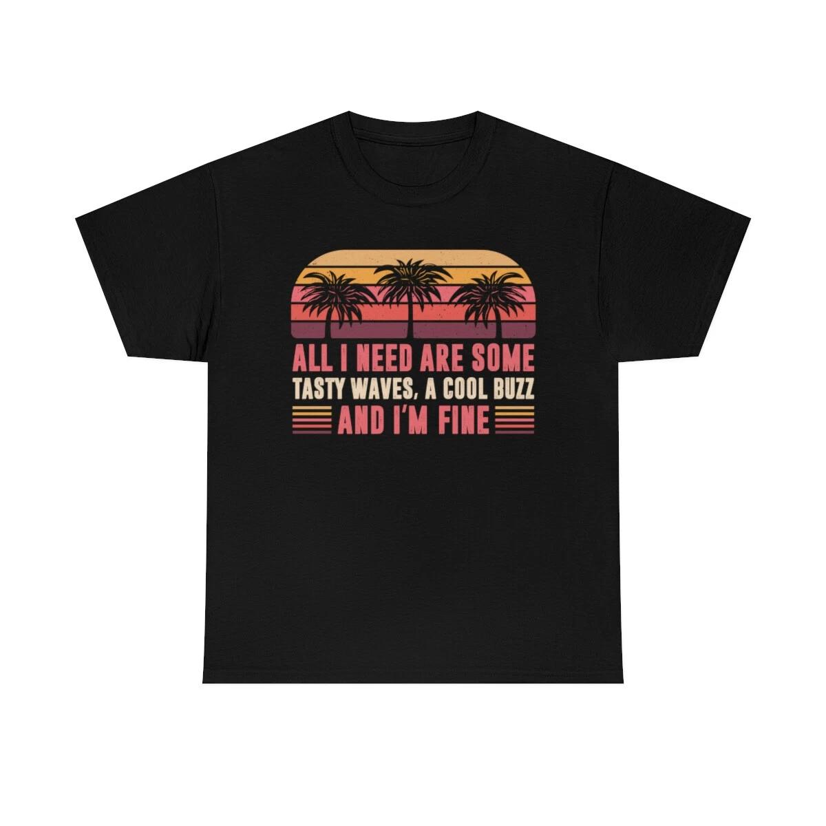 A Cool Buzz And Some Tasty Waves Vintage T-Shirt S