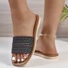 Sweet Fashion Slippers Woman Slides Beach Flat Low Heels Shoes for Women Solid Leather Platform Summer Shoes Plus Size