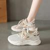 Flying woven sports shoes women's new summer mesh breathable women's shoes lightweight outdoor shock absorption running shoes student shoes