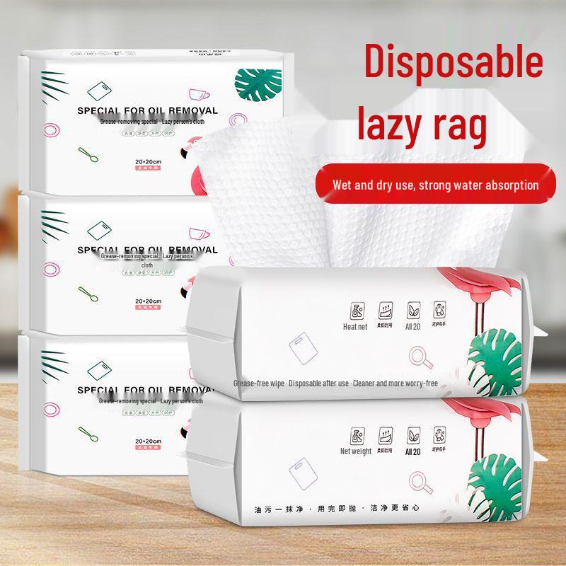Thick Disposable Oil & Water Absorbent Dishwashing Cloths for Kitchens