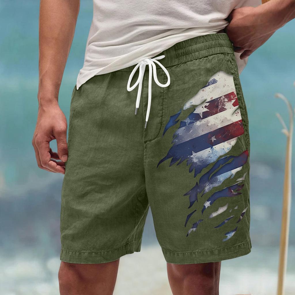 Men's Summer Large Casual Loose Sports Pants Beach Shorts
