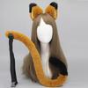 Masquerades Party Hair Hoop Animal Ear Plush Headband/Tail Girl Hair Ornaments