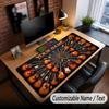 Music Guitar Theme Custom Mouse Pad Personalized With Name Text Customized Desk Mat For Office Home Decor
