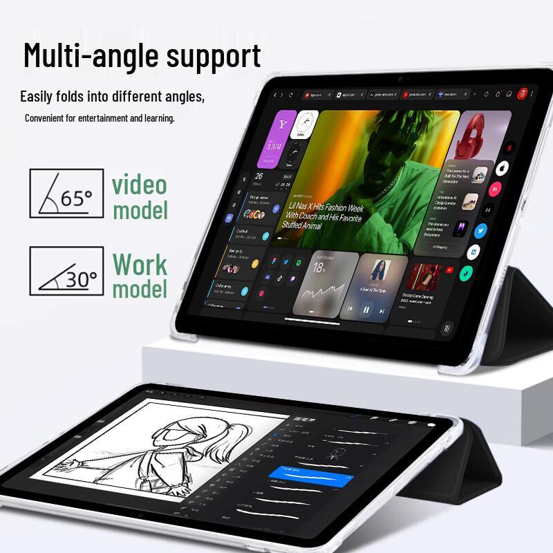 ALittleFlower Tri-Fold Smart Case for Apple iPad