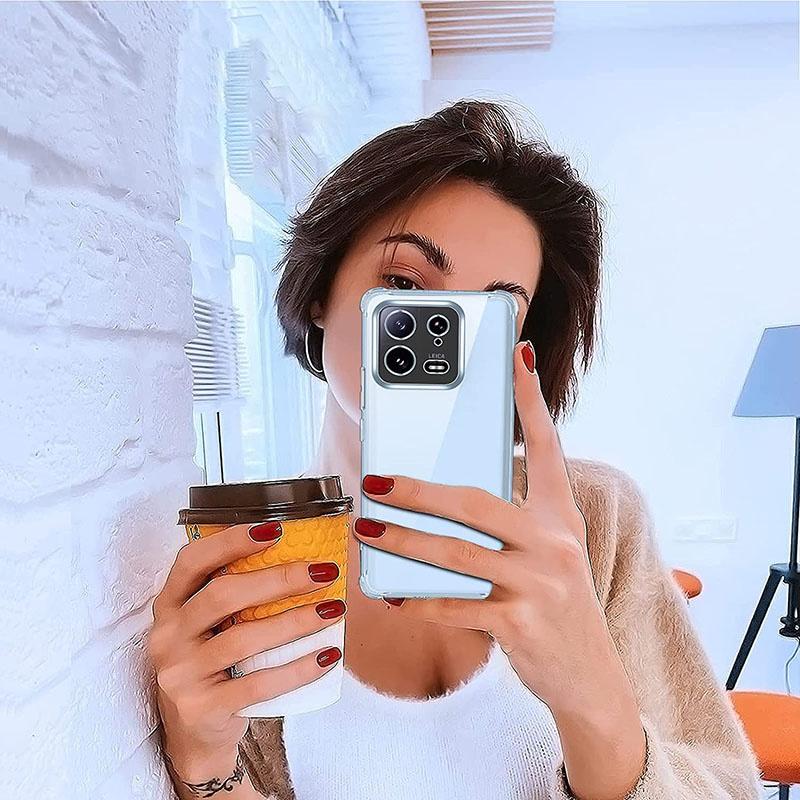 Fallsikkert slankt, ultratynt, mykt gjennomsiktig TPU-telefondeksel for XIAOMI 13T / 13T Pro Redmi 13C OPPO A18 A38 A58 A78 4G 5G A98 Realme C53 C55 GT5