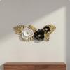 Schmiedeeiserne Blumige Wanddekoration Nordischer Stil Kunstlicht Elegantes Design 3D Blatt und