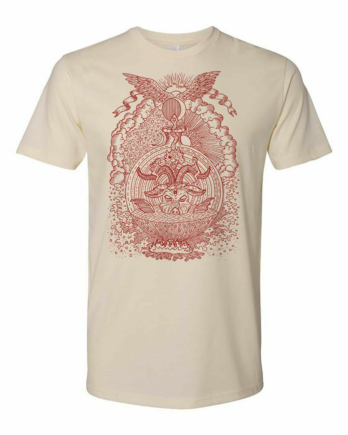 Коттедж Cult Clothing Футболка Оккультный Гот Ведьма Магия Падение Человека XXXL