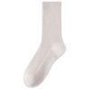 Melaude Women's Wool Knee-High Socks - Spring & Autumn Style, Thickened Double-Needle, Plus Velvet, Warm Postpartum Socks