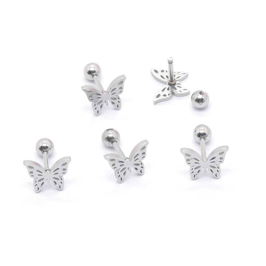 New Korean Style Butterfly Earrings - Elegant, Stainless Steel, Personalized & Versatile Ear Jewelry