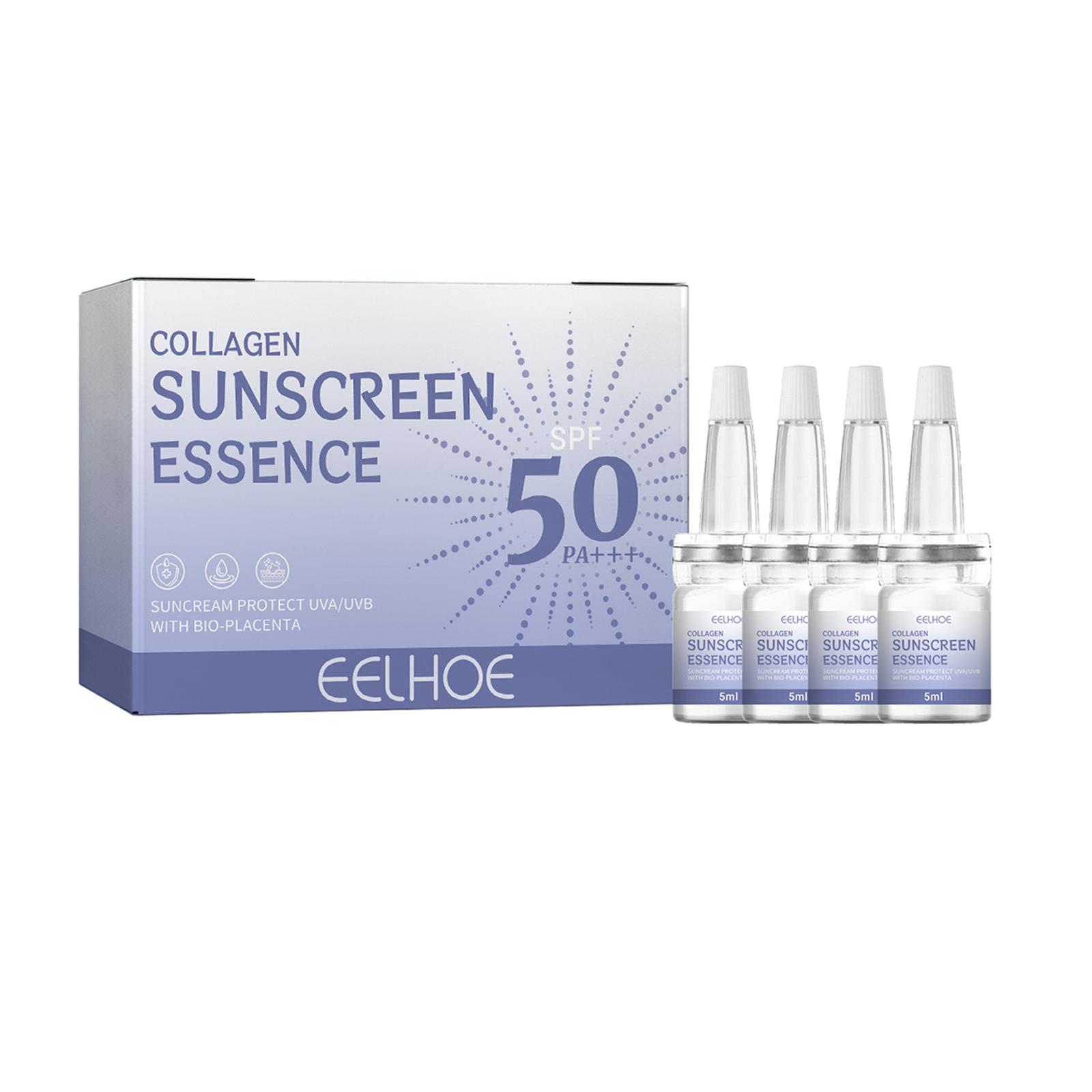 

EELHOE Эссенция для лица коллагеновая увлажняющая уход за кожей освежающая осветляющая омолаживающая эссенция против сильного солнечного света