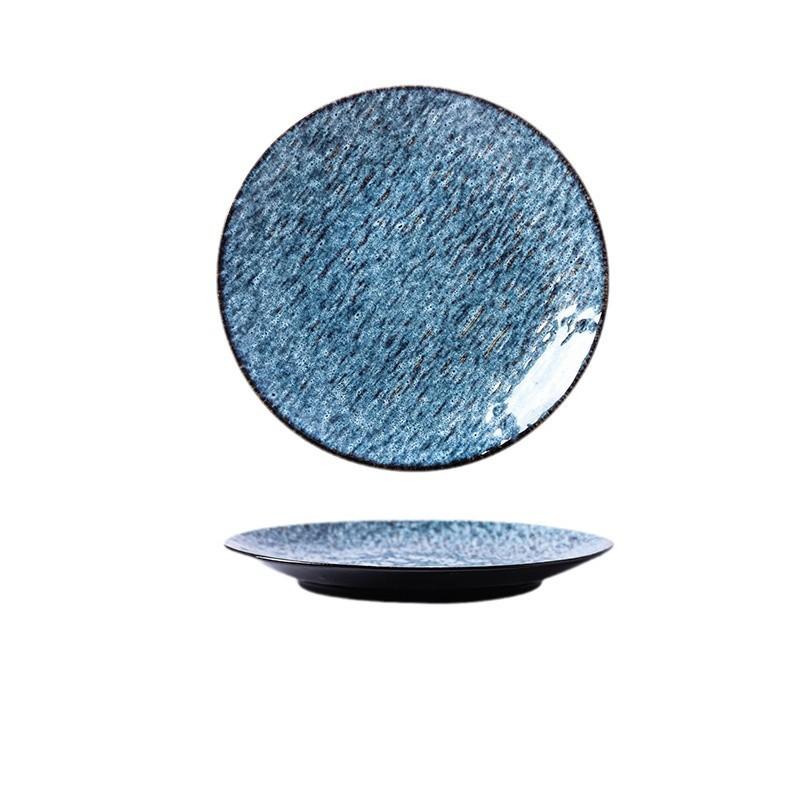 Japanese Vintage Steak Platter Restaurant Hotel Ceramic Platter Dessert Pastry Setting Tableware