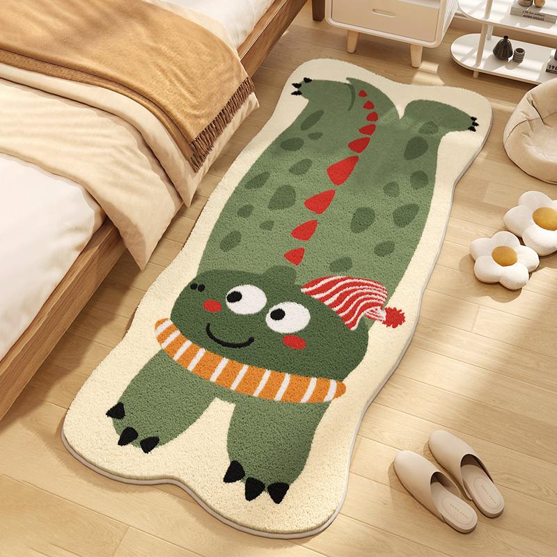 Adorable Cartoon Animal Rug Soft, Cosy and Non-Slip Entrance Hallway Doormat Bedroom Entrance Bedside Rug Home Decor