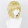 LAOBAO Cosplay Wig, Blonde Bob, Heat Resistant, Costume Wig, Party, Festival, Halloween, Fancy Dress (Kurapika)