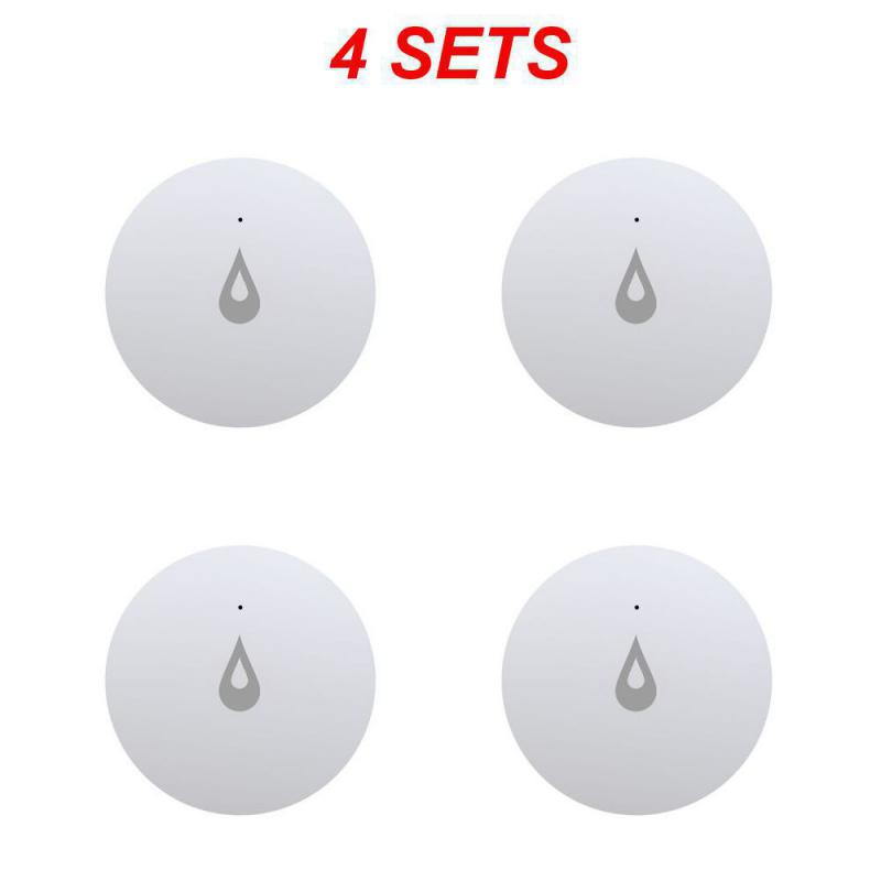 4Pcs Tuya ZigBee Detector For Water Leak Linkage Flood Leakage Immersion Sensor Overflow Waterproof Security Protection