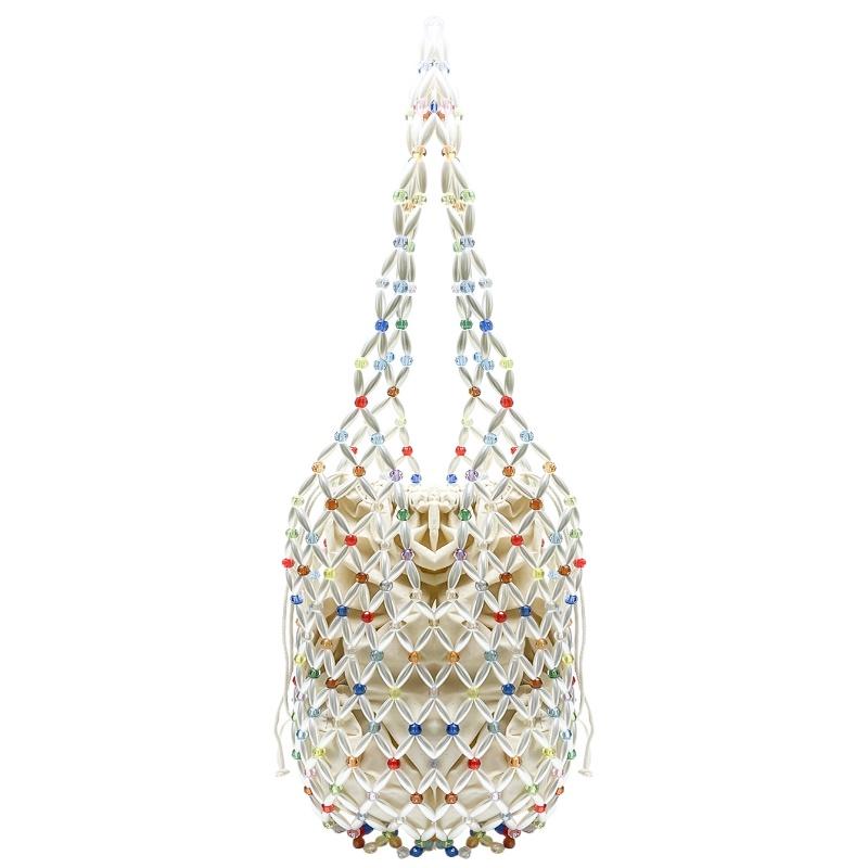 

Trendy Colorful Handmade Hollow-out Beach Shoulder Bag 2025 Women Exquisite Design Handbag Casual Versatile Underarm Bags