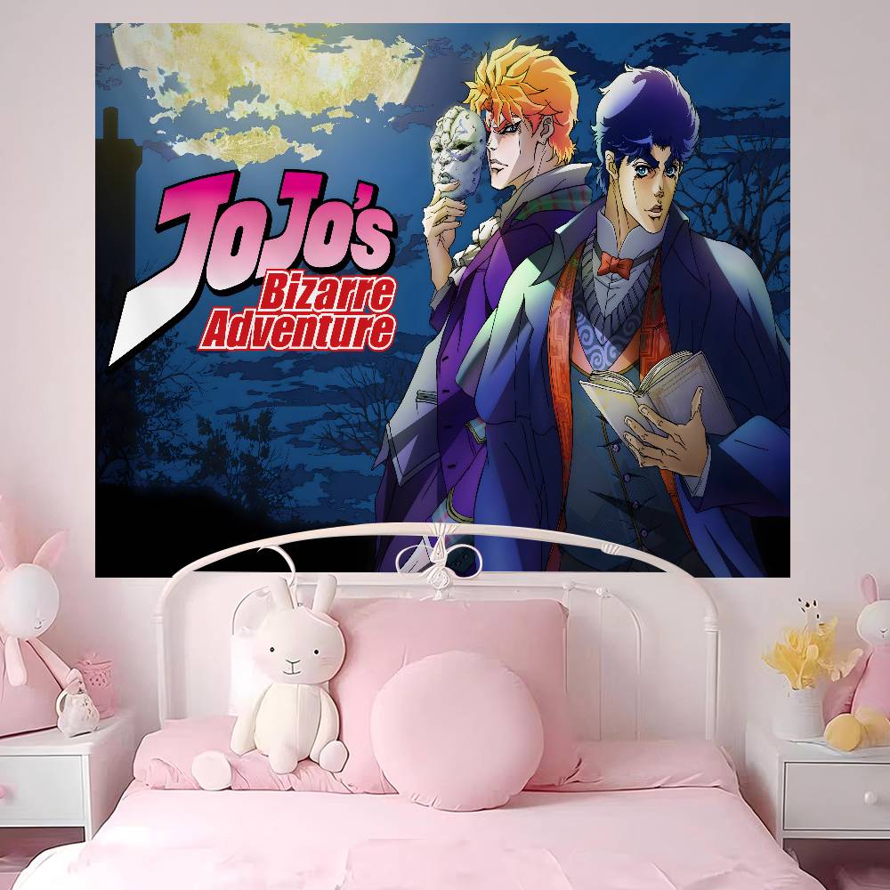 Anime JJojoS BBizarre AAdventure Cartoon Tapestry Wall Hanging Decoration Household Home Decor