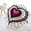 1pc Heart Mandala Automatic Open/close Umbrella, 8-Rib sturdy structure, Portable Travel Umbrella, Parties, Everyday Usel014