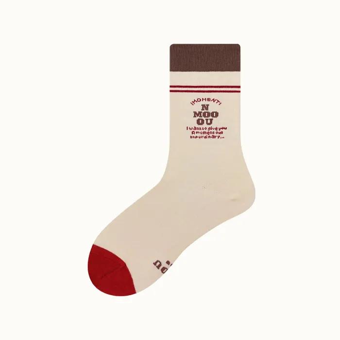 S34_NMOO SIGNATURE SOCKS_beige